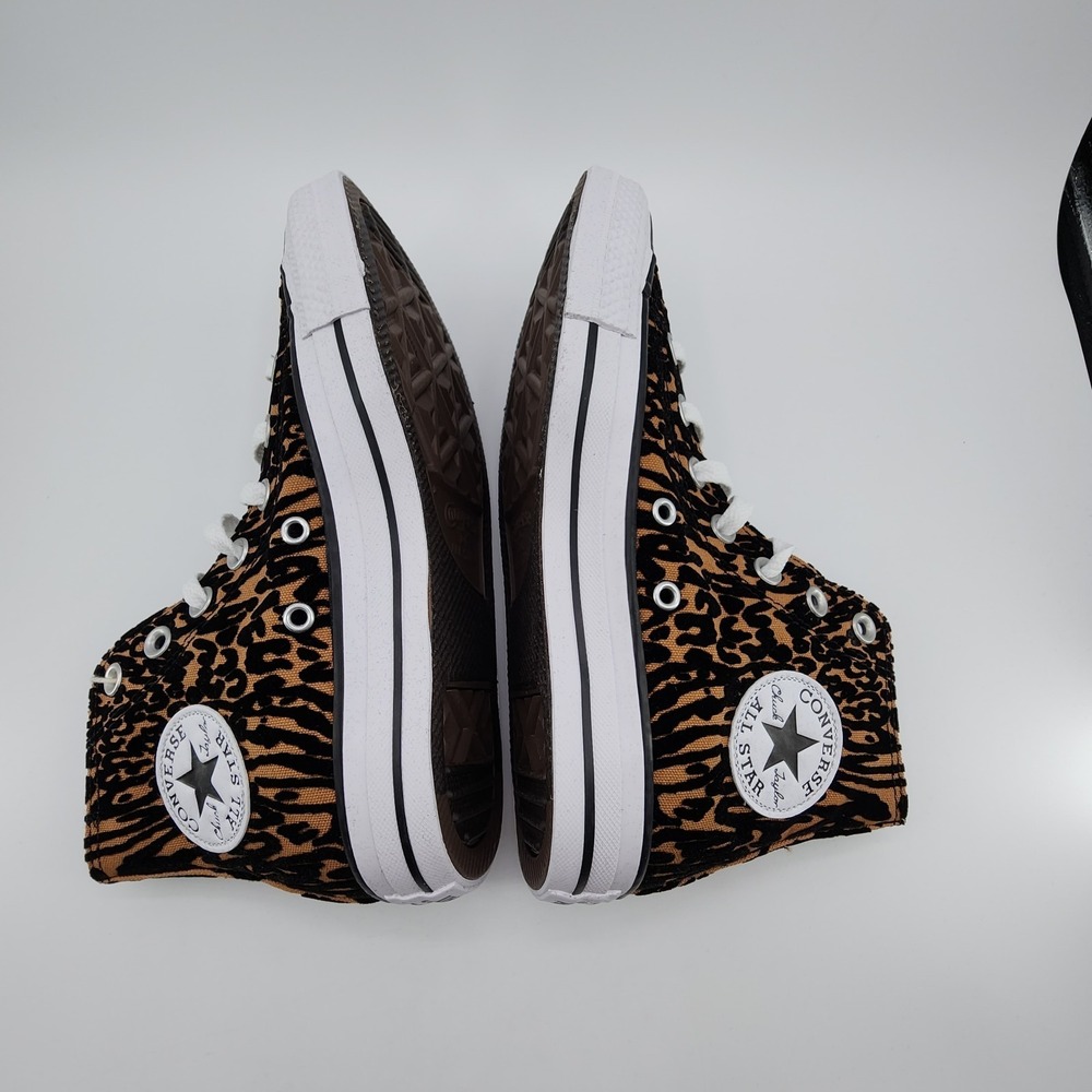 Converse Chuck Taylor All Star Sneaker Women 6.5 Animal Print Velvet Burnout NEW - Picture 7 of 10
